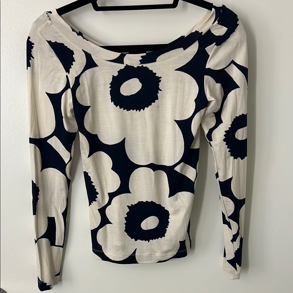 Merimekko Unikko Long Sleeve Top Size XS NWT